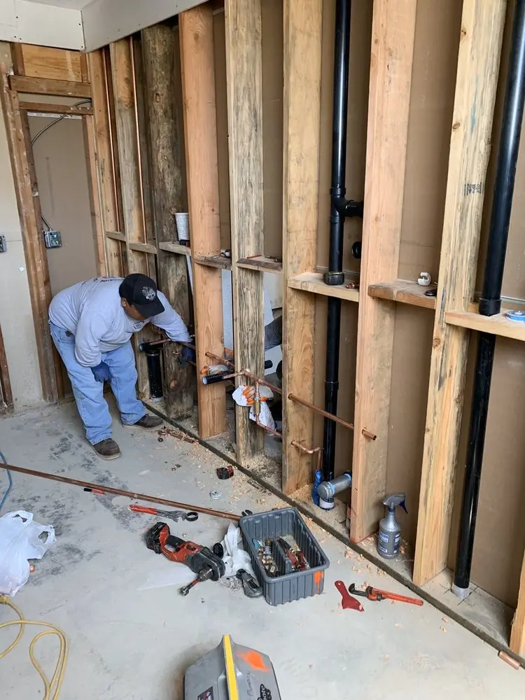 Commercial rough-in plumbing for Gas Line Repair in Oak Glen